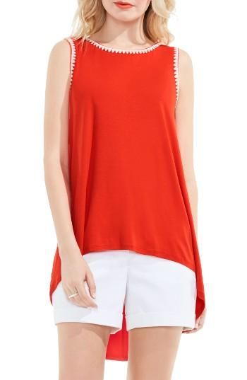 Women's Vince Camuto Embroidered High/low Top
