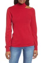 Women's Wit & Wisdom Cutout Sweater - Red