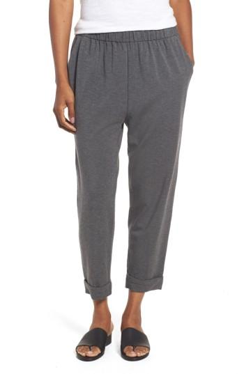 Women's Eileen Fisher Slouchy Stretch Tencel Pants - Grey