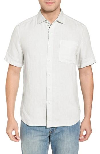 Men's Tommy Bahama Seaspray Breezer Regular Fit Linen Sport Shirt - White
