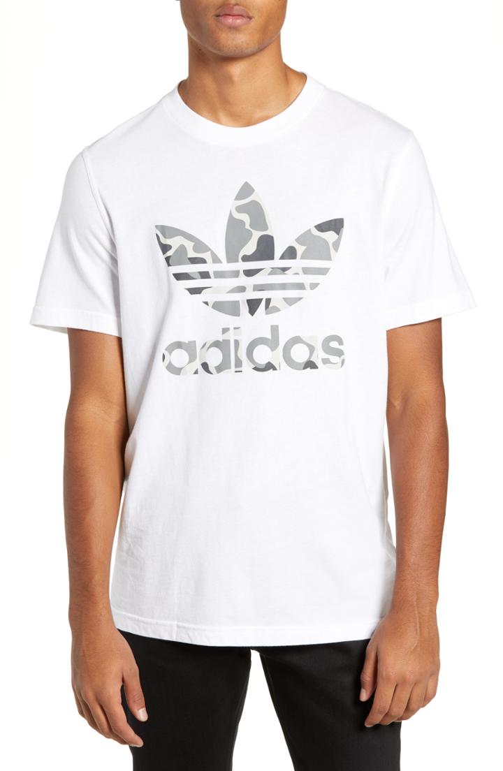 Men's Adidas Originals Camo Trefoil Logo T-shirt