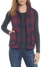 Women's Caslon Quilted Vest, Size - Red