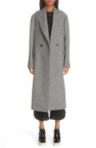 Women's Stella Mccartney Contrast Back Wool & Silk Coat Us / 38 It - Black