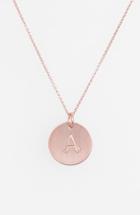 Women's Nashelle 14k-rose Gold Fill Initial Disc Necklace