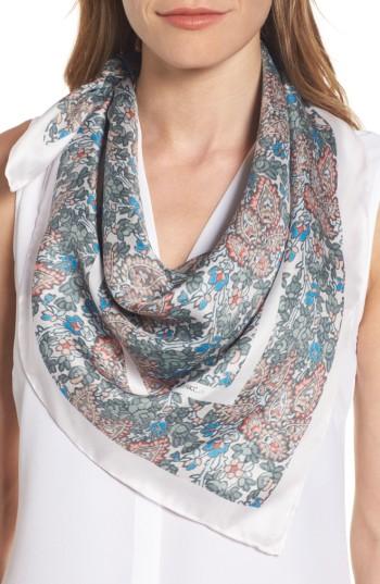 Women's Rebecca Minkoff Baby Ditsy Floral Silk Bandana, Size - White