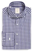 Men's Strong Suit 'elan' Trim Fit Check Dress Shirt .5 R - Blue