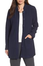 Women's Eileen Fisher Tweed Jacket, Size - Blue