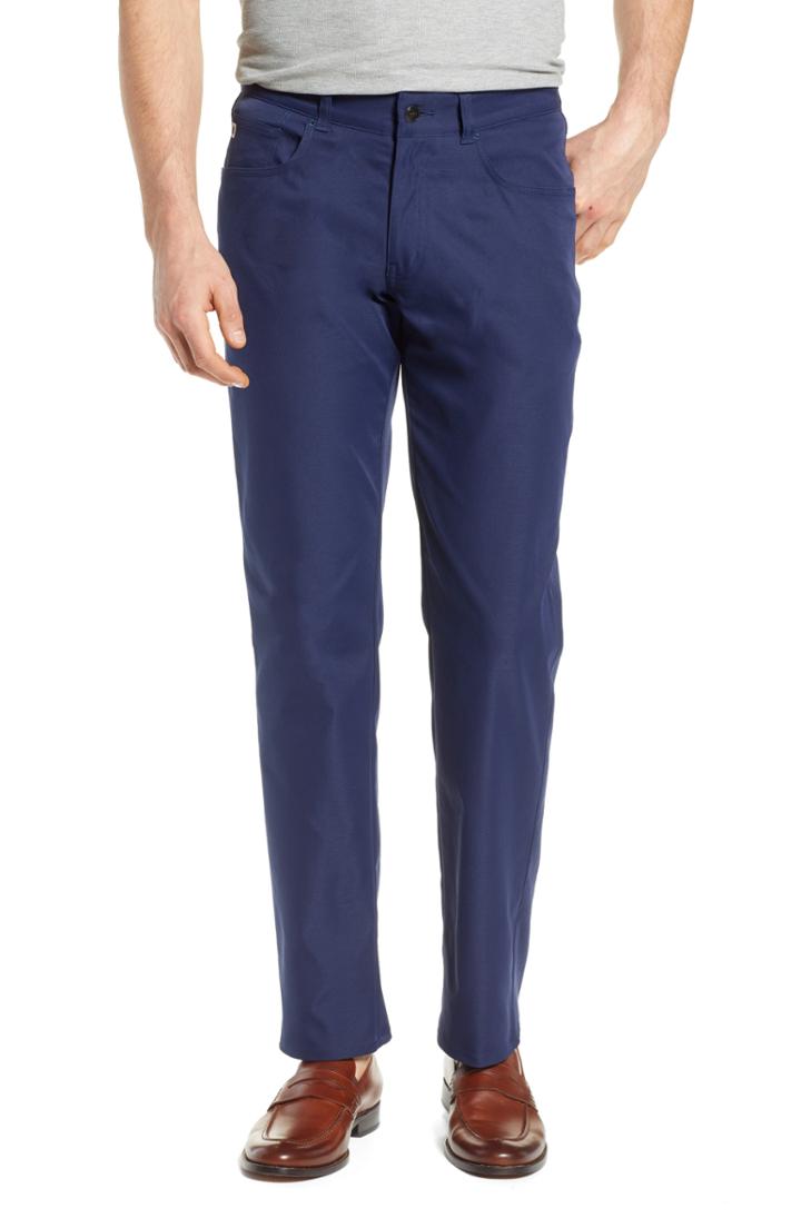 Men's Peter Millar Regular Fit Technical Pants X 32 - Blue