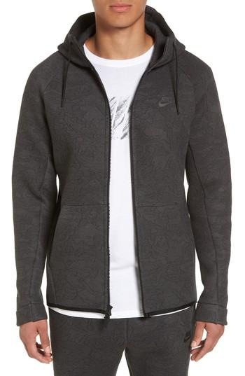 Men's Nike Sportswear Tech Fleece Zip Hoodie, Size - Grey