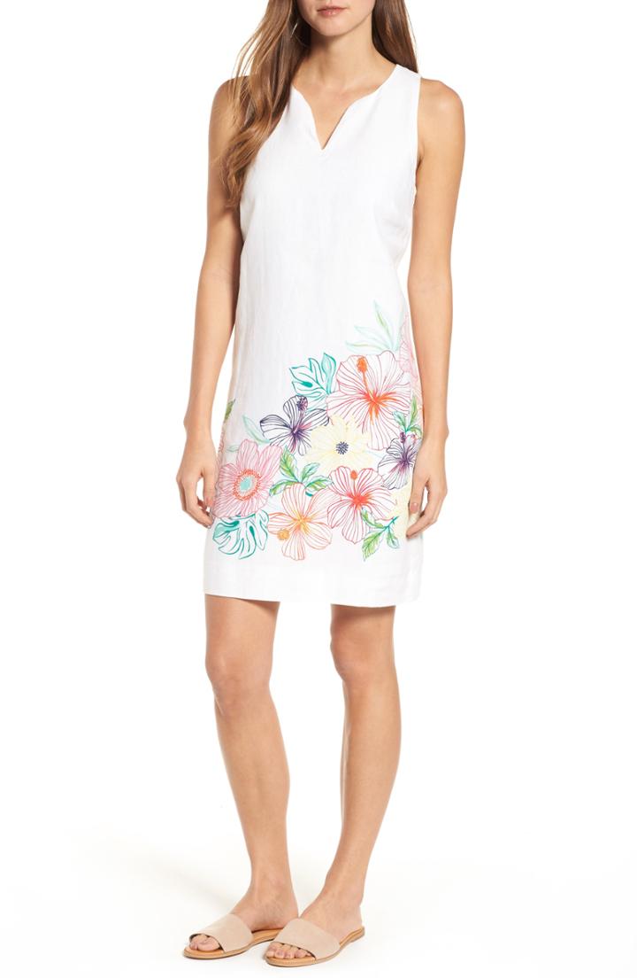 Women's Tommy Bahama Hibiscus Sketch Shift Dress