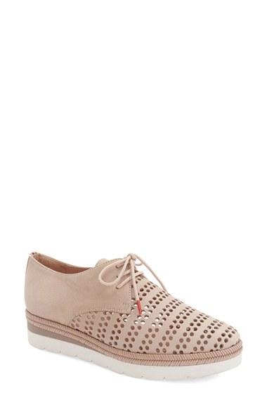 Women's Hispanitas 'laken' Perforated Platform Derby .5us / 37eu - Beige