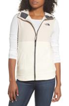 Women's The North Face Mountain Sweatshirt Insulated Hooded Vest - Ivory