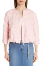 Women's Fabiana Filippi Technical Tulle Puffer Coat Us / 40 It - Pink
