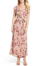 Women's Taylor Dresses Chiffon Maxi Dress - Pink