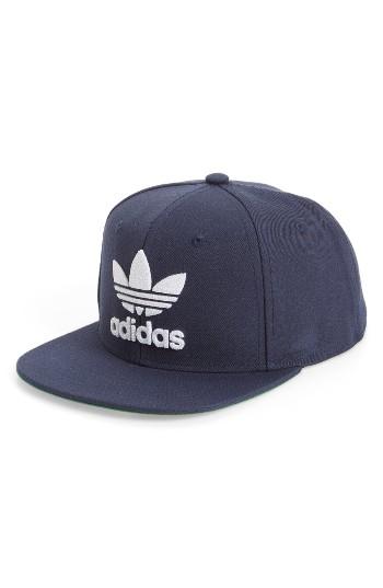 Men's Adidas Trefoil Chain Snapback Baseball Cap - Blue