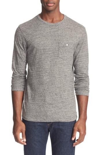 Men's Todd Snyder Long Sleeve Cotton Jersey T-shirt, Size - Grey