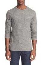Men's Todd Snyder Long Sleeve Cotton Jersey T-shirt, Size - Grey