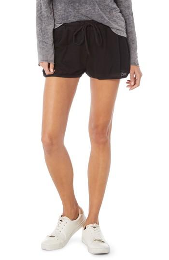 Women's Michael Stars Mesh Shorts - Black