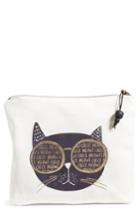 Levtex Check Meowt Home Accessory Bag, Size - Cream