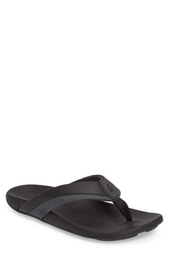 Men's Olukai Halua Flip Flop M - Black