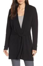 Women's Eileen Fisher Long Belted Cardigan, Size - Black
