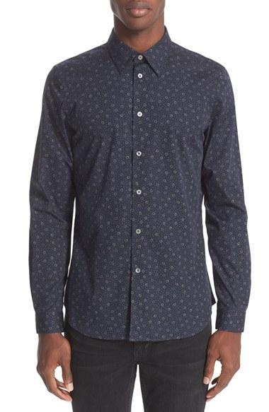 Men's Ps Paul Smith Floral Print Sport Shirt
