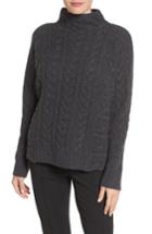 Women's Emerson Rose Cashmere Cable Sweater - Grey
