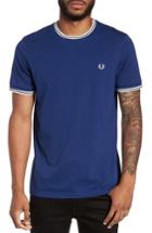 Men's Fred Perry Contrast Trim T-shirt, Size - Blue