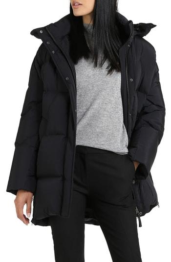 Women's Woolrich Aurora Water Repellent Puffy Down Coat - Black