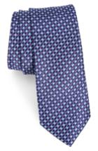 Men's Nordstrom Men's Shop Tino Geometric Silk Skinny Tie, Size - Purple