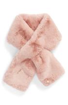 Women's Ted Baker London Faux Fur Pull Through Scarf, Size - Pink