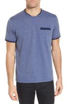 Men's Ted Baker London Climb Mouline Layered Pocket T-shirt (l) - Blue