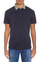 Men's French Connection Block Side Panel Polo - Grey