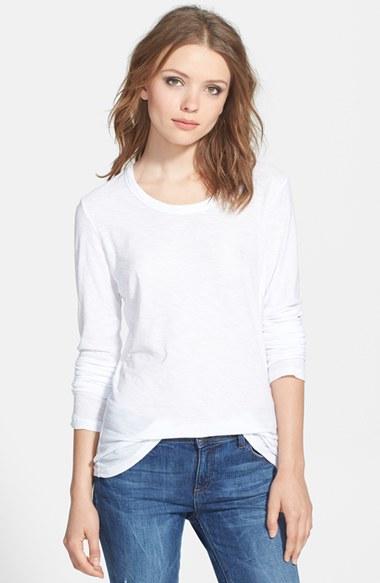 Women's James Perse Long Sleeve Slub Jersey Tee