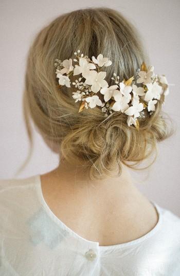Twigs & Honey Cherry Blossom Burst Headpiece, Size - Ivory