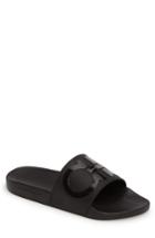 Men's Salvatore Ferragamo Groove 2 Slide Sandal M - Black