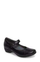 Women's Dansko Fawna Mary Jane Flat .5-6us / 36eu M - Black