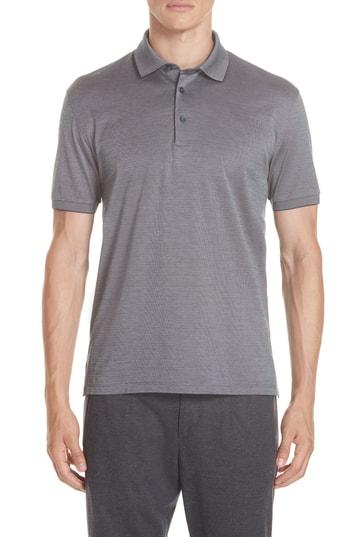 Men's Ermenegildo Zegna Cotton Polo Shirt Us / 50 Eu R - Blue