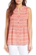 Women's Chaus Pintuck Top - Coral