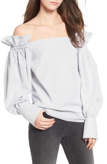 Women's Lea & Viola Ruffle Off The Shoulder Top - White