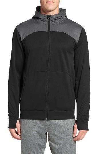Men's The North Face 'ampere' Zip Front Fleece Hoodie - Black