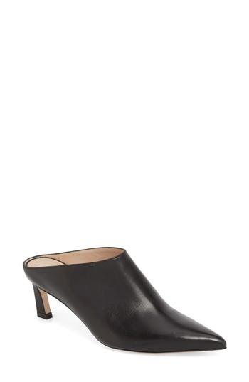 Women's Stuart Weitzman Mira Pointy Toe Mule M - Black