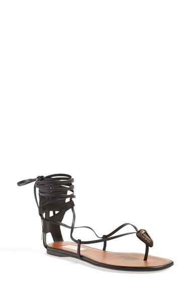 Women's Valentino Lace-up Sandal .5us / 36.5eu - Black