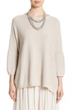 Women's Fabiana Filippi Sequin Knit Dolman Sweater Us / 38 It - Beige