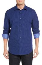 Men's Bugatchi Classic Fit Dot Grid Sport Shirt