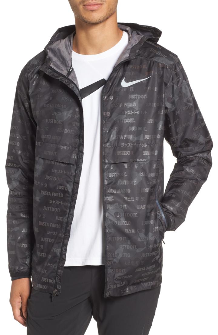 Men's Nike Shield Ghost Logo Running Jacket