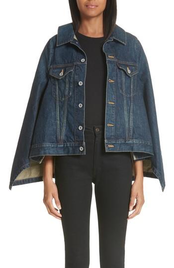 Women's Junya Watanabe Denim Cape - Blue