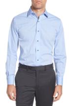 Men's Lorenzo Uomo Trim Fit Paisley Dress Shirt - 36 - Blue
