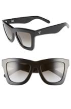 Women's Valley 'db' 52mm Oversized Sunglasses - Gloss Black/ Gradient
