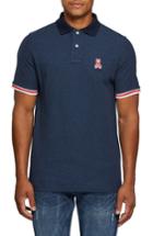 Men's Psycho Bunny Stripe Collar Pique Polo (xs) - Blue
